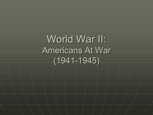 World War II: Americans At War (1941