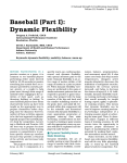 Baseball (Part I): Dynamic Flexibility