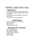 UPPER LIMB TRAUMA