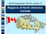 Regions of North America: Canada