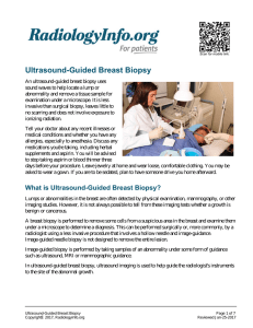 Ultrasound-Guided Breast Biopsy