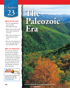 The Paleozoic Era - AC Reynolds High
