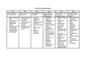 Year 10 Curriculum Outline