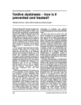 Tardive dyskinesia - how is it prevented and treated?