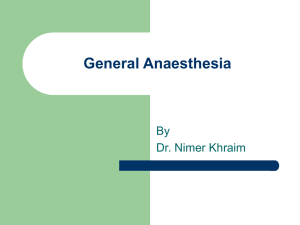 Introduction to anesthesiology