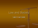 Law in Society PPT