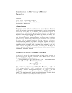 Introduction to the Theory of Linear Operators