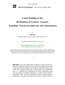 Latest Findings in the Mechanisms of Cortical `Arousal`: `Enabling