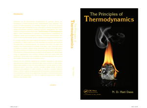 the principles of thermodynamics by n.d. hari dass