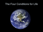 The Four Conditions for Life