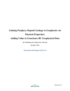 Linking Porphyry Deposit Geology to Geophysics via Physical