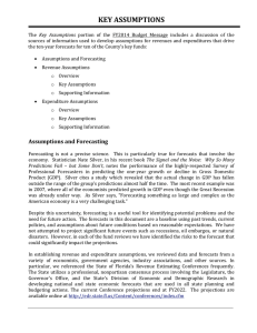 key assumptions - Pinellas County