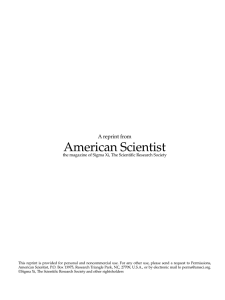 American Scientist - Department of Neurobiology and Behavior