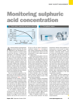 Monitoring sulphuric acid concentration