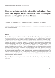 Plant and soil characteristics affected by biofertilizers from rocks and