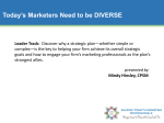 Today`s Marketers Need to be DIVERSE