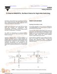 AN804 P-Channel MOSFETs, the Best Choice for High