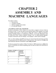 chapter 5 assembly and machine languages 22p
