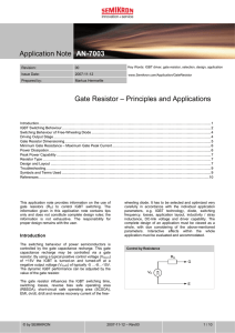Gate Resistor - Principles and Applications