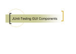 JUnit-Testing GUI Components