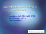 Moving the Needle on Supply Chain Management