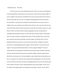 1 Page Paper Essay Harry Hess