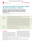 Noninvasive epicardial and endocardial mapping of premature