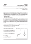 TRANSIENT PROTECTION SOLUTIONS: Transil™ diode versus