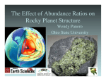 The Effect of Abundance Ratios on Rocky Planet Structure