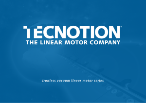Ironless vacuum linear motor series