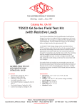 TESCO GA Series Field Test Kit (with Resistive Load)