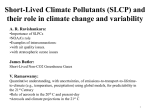 Short-Lived Climate Pollutants (SLCP) and their role in climate
