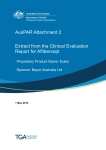 AusPAR Attachment 2. Extract from the Clinical Evaluation Report