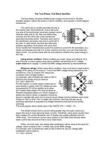 The Two-Phase, Full-Wave Rectifier