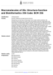 Macromolecules of life: Structure-function and Bioinformatics 356