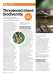 Threatened island biodiversity