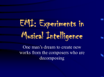 EMI: Experiments in Musical Intelligence