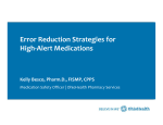 Error Reduction Strategies for High