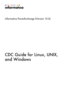 CDC Guide for Linux, UNIX, and Windows