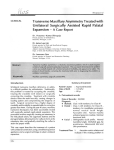 Transverse Maxillary Asymmetry Treated with Unilateral Surgically