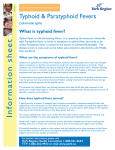 Typhoid and Paratyphoid Fevers Fact Sheet