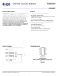 Differential Clock/Data Multiplexer ICS831721I