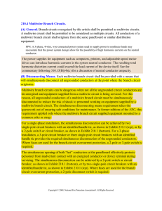 210.4 Multiwire Branch Circuits. (A) General. Branch circuits
