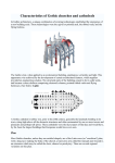 Characteristics of Gothic churches and cathedrals