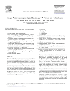 Image Postprocessing in Digital RadiologydA Primer - dl.edi