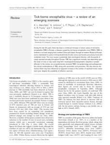 Tick-borne encephalitis virus – a review of an emerging