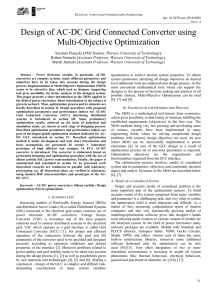 Design of AC-DC Grid Connected Converter using Multi
