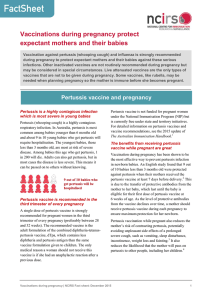 Vaccinations during pregnancy protect expectant mothers and their