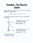 Example: The Electric Dipole