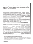 Is the early left-right axis like a plant, a kidney, or a neuron? The